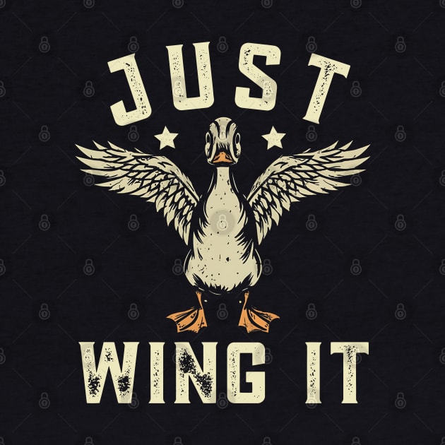 Just Wing It Duck Gift by NomiCrafts